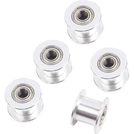 ZASCHMOY 3D Printer 2GT Timing Pulley Set with 20 Teeth, Designed for 10mm Belt Width, Aluminum Wheel - 5pcs Durable and Reliable Components for 3D Projects (1/5)