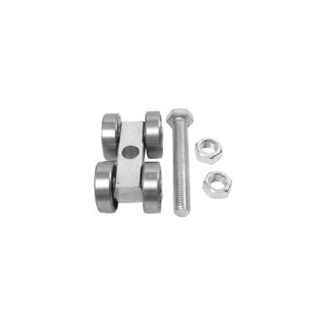 Supporto per binario del bagagliaio, rotelle per porta scorrevole – Supporto per binario flottante per passaruota – Accessori per casetta da giardino, carrelli per travi, rotelle da corsa, accessori -