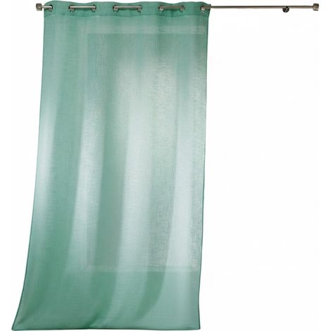 Voilage effet lin 140 x 280 cm Haltona menthe