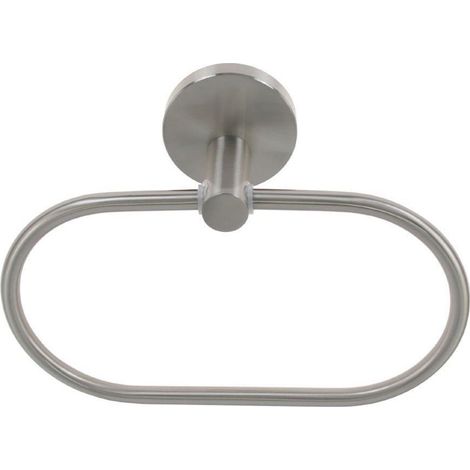 Cleafe - Porta Asciugamani Ad Anello In Acciaio Satinato Accessori Da Bagno Portasciugamano 87910 - (1/4)