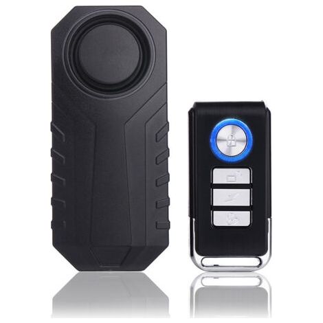 QORVA-Alarme vélo, alarme de sécurité antivol sans fil, convient aux vélos, motos, voitures, véhicules électriques, véhicules, portes et fenêtres, 113 décibels super fort, étanche (télécommande inclus
