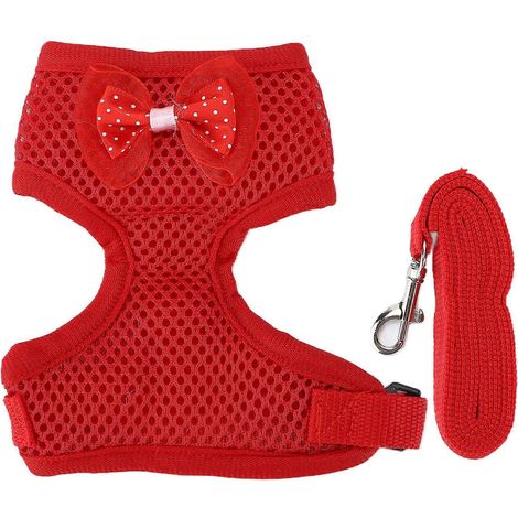 Harnais et laisse réglables rouges pour poules - Gilet confortable et respirant pour coqs