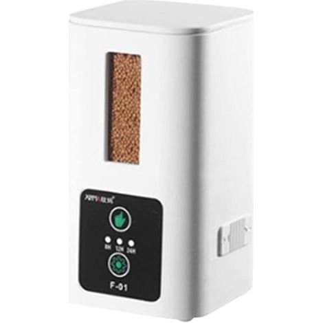 Distributeur Automatique de Nourriture pour Poissons d'aquarium,Distributeur De Nourriture avec Minuterie pour Petits Réservoirs,Mangeoire pour Poissons D'aquarium, Grands Aquariums Et étangs (1/5)