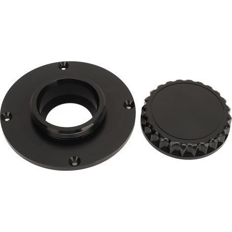 Drehbarer Tankdeckel aus Aluminium für Motoren der K-Serie (K1, K75, K100, K1100, RS, RT, SC, LT), glänzend schwarz (1/5)