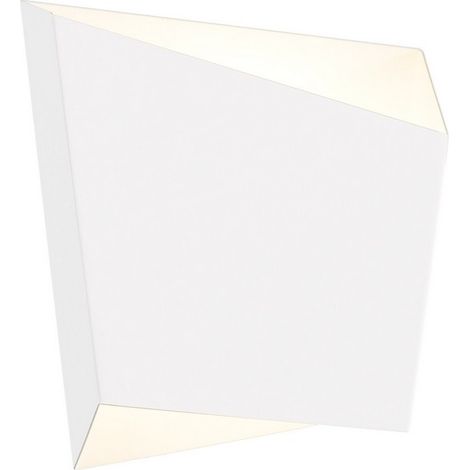 Aplique blanco cuadrado 1 luz ASIMETRIC para dormitorio MANTRA (1/5)