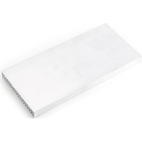 Dissipateur thermique en aluminium 300 x 140 x 20 mm pour éclairage LED haute puissance (1 pièce).