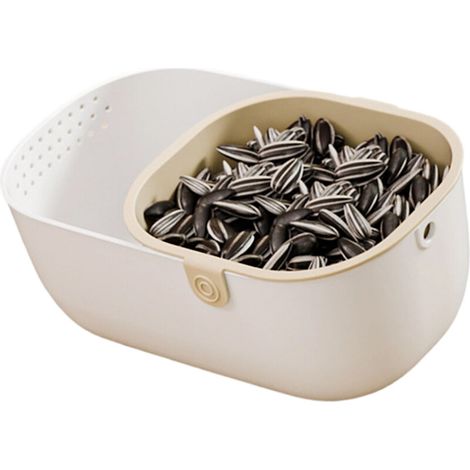 Panier de nettoyage de riz créatif avec prise ergonomique pour-1 (1/2)