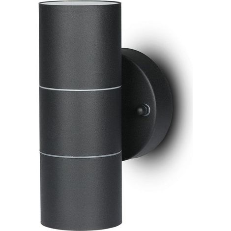 Applique ext. V-TAC GU10 noir mat IP44 haut/bas VT-7622 (1/5)