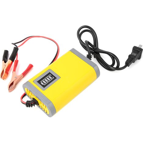 Chargeur 12 V pour voiture et moto, batterie, chargeur avec écran LCD, prise chinoise, 220 V (1/5)