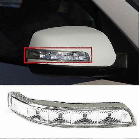 Luz intermitente LED para espejo retrovisor lateral del lado del pasajero (lado derecho) del Sorento 2009-2014, número de pieza 876232P000. (1/4)