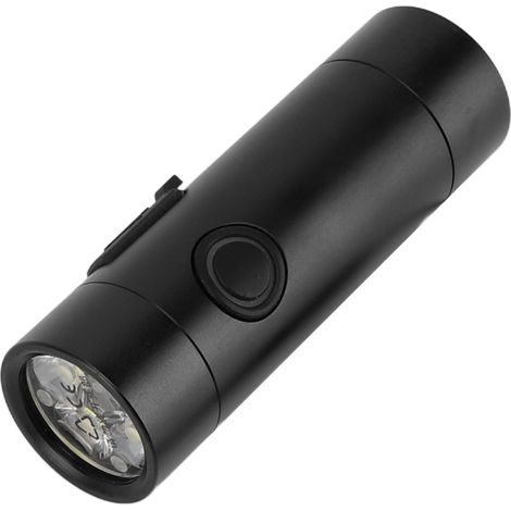 Mini lampe torche portable d'extérieur, haute luminosité, 4 LED rechargeables, pour réparations et urgences.
