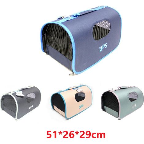 Sac de transport pliable extra large pour chats et petits chiens, sac de voyage en filet respirant, 51 x 26 x 29 cm - 4 couleurs disponibles, veuillez indiquer votre couleur préférée lors de la comman