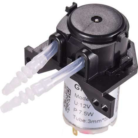 Pompe doseuse 12 V CC, pompe péristaltique, mini-pompe à eau et liquides, tête à tube péristaltique, fonction d'auto-amorçage,modèle L (1/5)