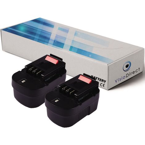 Lot de 2 batteries pour Black et cker SX6000 SX7000 SX7500 3000mAh 14.4V -VISIODIRECT-