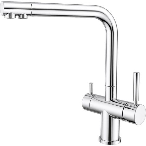 Rubinetto da cucina 4 vie Shurity 424 Acciaio Inox 3/8” Cromo