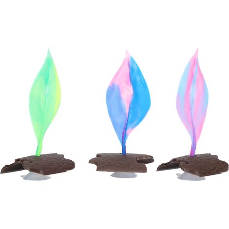 Décorations d'aquarium : plantes aquatiques artificielles en silicone souple, feuilles douces, aménagement paysager pour aquarium (1/5)