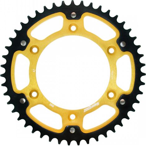 Piñón trasero Stealth Prox para KTM SX/EXC, color dorado, acero-aluminio JTR897.47
