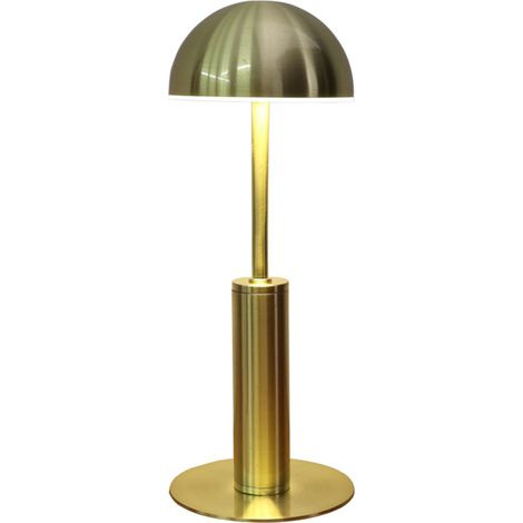 Lampe de table LED rechargeable, style moderne et épuré, veilleuse avec interrupteur tactile à trois niveaux d'intensité. (1/5)