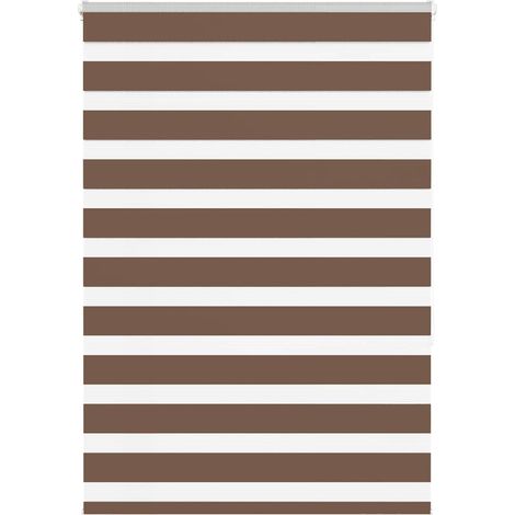 Doppelrollo Braun 100x150 cm Stoffbreite 95,9 cm Polyester