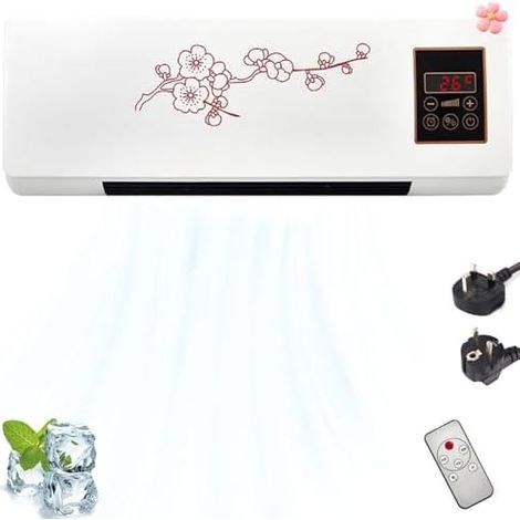 Mini climatiseur Mural Portable avec Refroidissement et Chauffage Rapides et Silencieux, Aucune Installation requise (1/5)