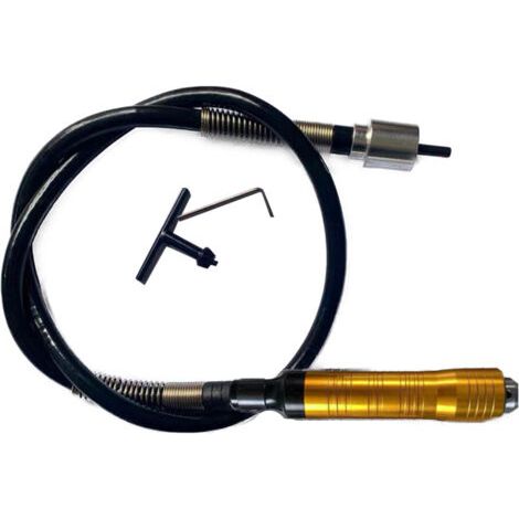 Perceuse électrique avec poignée en caoutchouc de 6,5 mm, stylo de gravure universel, ponceuse à bande, meuleuse électrique, rallonge, arbre flexible
