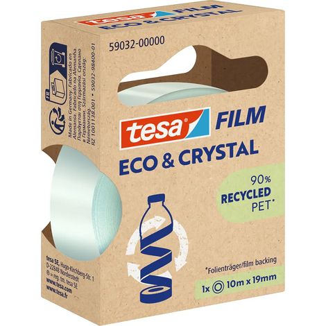 CINTA ADH TESA FILM ECO & CRYSTAL 10MX19MM TRA