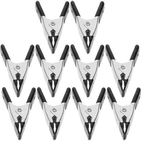 Pince bois, 10 pièces, 5cm, métal, pour menuiserie et meuble (1/5)