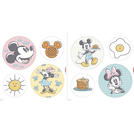 Komar Fenstersticker - Disney Mickey Rise and Shine - 30 x 30 cm - Fensteraufkleber - für Kinderzimmer (1/4)