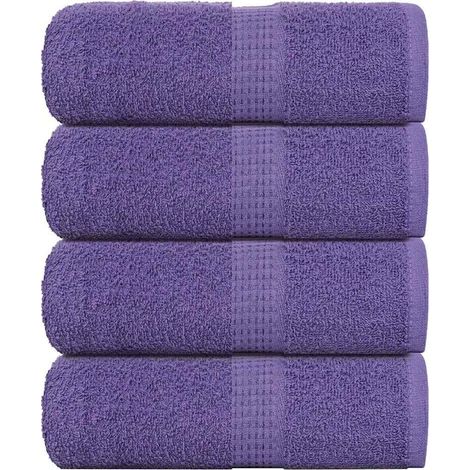 Gants de toilette FROGN, lot de 4, violet, 30 x 30 cm, 360 g/m² (1/5)