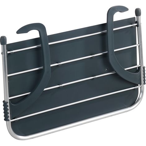 Maximex Tendedero y Estante Gris Aluminio Moderno (1/5)