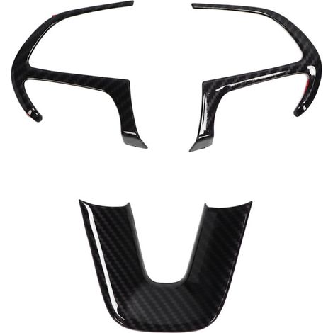 Steering Wheel Frame, ABS Steering Wheel Cover Trim Replacement for Grand Cherokee SRT8 2014-2019 for Car Interior Accessories (Carbon Fiber Pattern) (1/5)