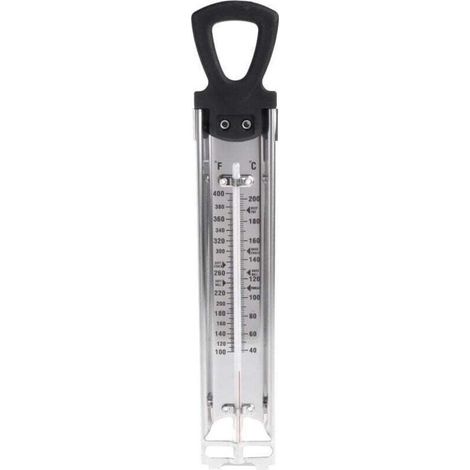 Thermomètre de cuisine en acier inoxydable pour confiture, sucre, bonbons, liquide (1/4)