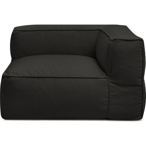 BOBOCHIC - Angle pour canapé de jardin modulable GIULIA avec bâche de protection Noir (1/5)