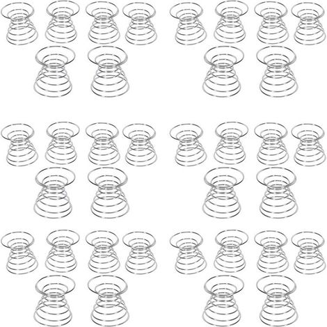 36 piezas de soporte para plantas aéreas, contenedor para plantas aéreas Tillandsia, soportes de exhibición de plantas de acero inoxidable, base de piña para plantas aéreas