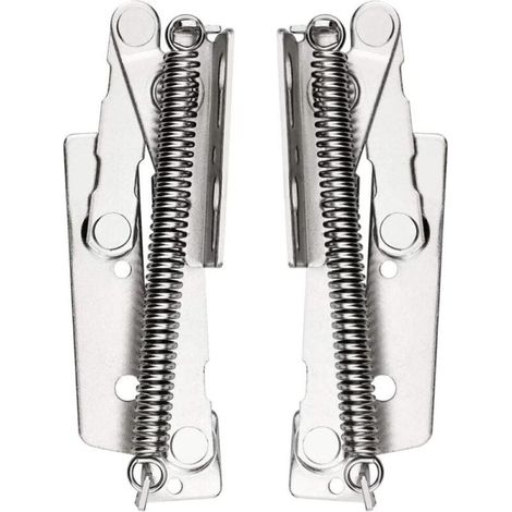 2 Pcs Charnière de Porte d'armoire, Charnière à Ressort, 80 ° Paumelles de Porte Pour Portes de Meuble Haut, Placard, Armoire de Cuisine Capacité de Charge Jusqu'à 10 Kg