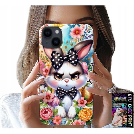Custodia per iPhone 15 - Coniglietto pasquale, lepre, uova + vetro (1/5)