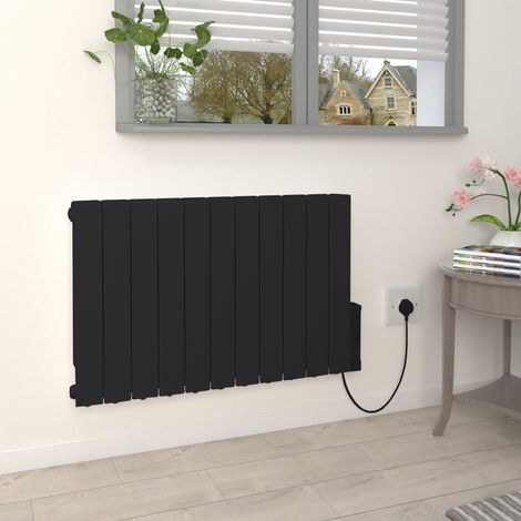 Warmehaus Wi-Fi Oil Filled Electric Heater Black 575x935mm 2000W