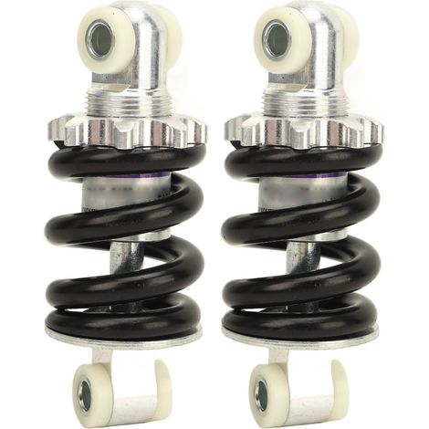 Tbest Mini Moto Amortisseurs Haute Résistance Réglable Amortisseur de Suspension pour ATV Poche Vélo Scooter Métal 120mm 2 Pièces (1/5)
