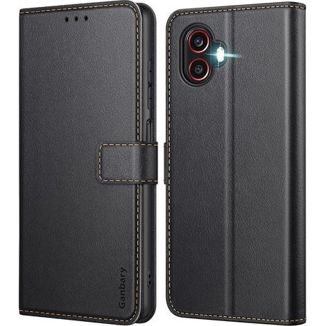 Coque portefeuille en cuir pour Samsung Galaxy Xcover6 Pro, avec fentes pour cartes et fonction support (1/5)
