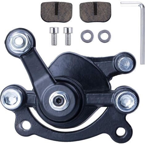 Pinza de freno de disco trasero con pastillas reemplazadas compatible con minimotos de 47 cc y 49 cc, scooters, motos de cross, minimotos, motovox MBX10 MBX11 MM-B80-BR MM-B105, 80 cc y 2,5 HP. (1/5)