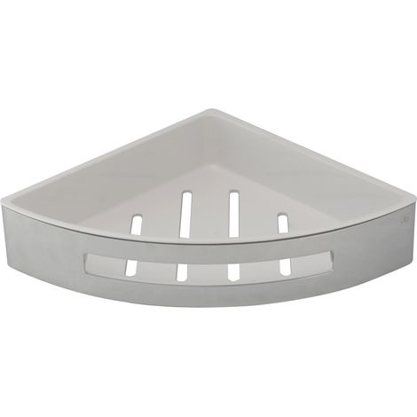 JTP Florence Corner Basket with Shelf - Chrome (1/2)