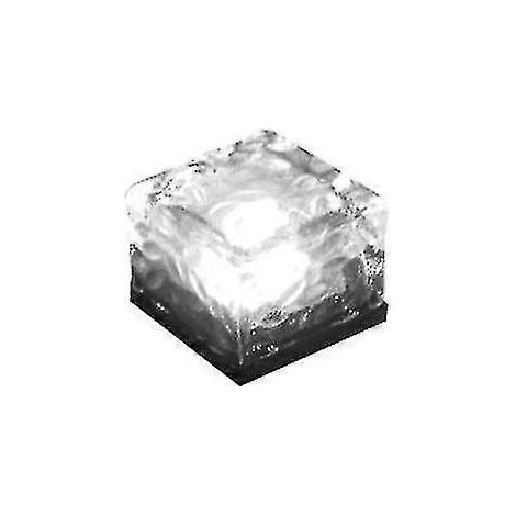 Lampe solaire d'extérieur à 4 LED, lampe de jardin en verre coloré à encastrer (taille, couleur : petite - bleu) (1/5)