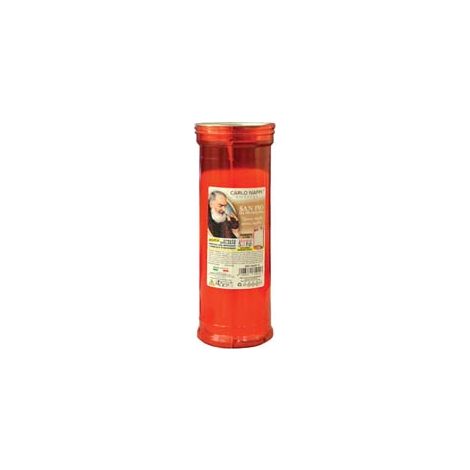 Cero Votivo San Pio Ø 6,5 mm CMX21H. 320 g Durata 70 Ore Circa 30 Pezzi