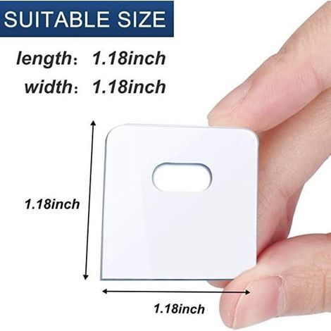 (16 pièces) Onglets de réparation de stores verticaux transparents, onglets de stores verticaux/fixateurs de stores pour lattes et pièces de remplacement de stores verticaux (1/3)