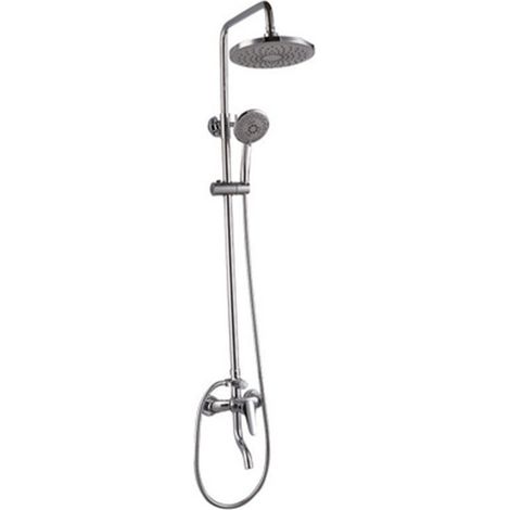 Brass faucet bathroom shower head set, exposed three-way adjustable and pressurized shower head set -- Three-speed adjustable shower head set