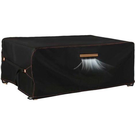 Housse salon jardin extérieur avec évent, 420D oxford, imperméable anti-UV 180x120x74cm (1/4)