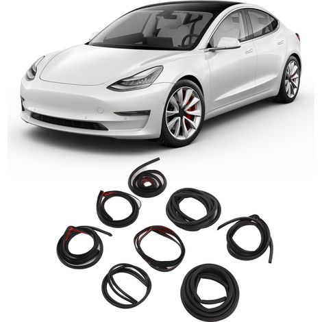 8-Streifen-Schalldämmungs- und Schallisolierungsset für Tesla Model Y 2020-2023 (1/5)