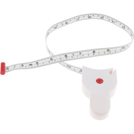 Ruban à mesurer corps, ruban à mesurer taille, ruban à mesurer la graisse corporelle blanc (1/5)