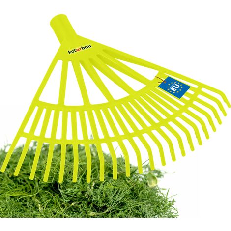 KOTARBAU® Rateau à Feuilles - Plastique - 44 cm - Sureau - sans Manche - Râteau Jardin - Balai à Gazon - Ramasse Feuilles - Léger - Résistant - Entretien Jardin (1/5)