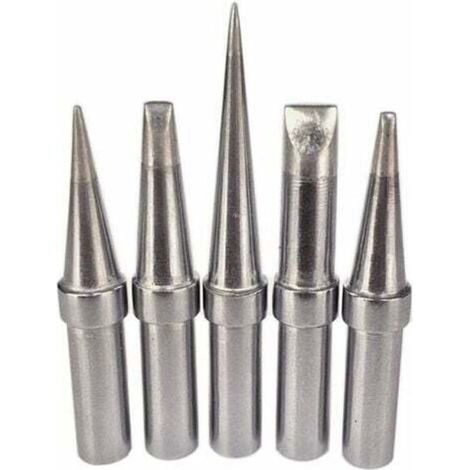 Lot De 5 Pointes De Fer À Souder De Rechange Pratiques Sans Plomb Eta Etb Etd Ets Ett Pour Weller Wesd51 Wesd50 Wcc100 AIPERQ